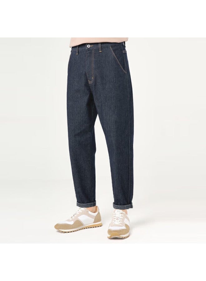 Markless Men's Spring And Summer Textured Casual Pants 1031 Blue 33 - Image 2