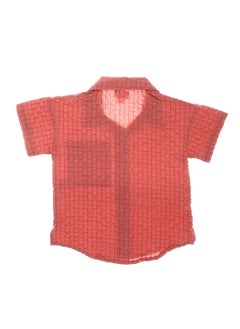 LOVELY LAND Textured & Plaids Dark Simon Girls Buttoned Down Shirt  - Image 3