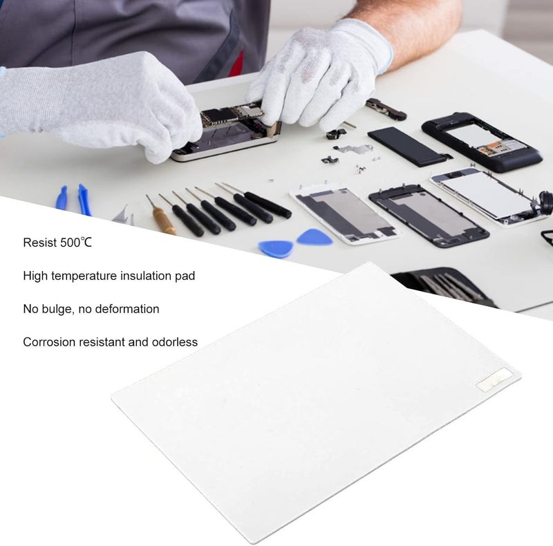 klarako Silicone Soldering Mat, Soldering Stations Computer and Phone Repair High Temperature Resistant Silicone Insulation Soldering Pad 500x350x5.7mm (Jell Color) - Image 3