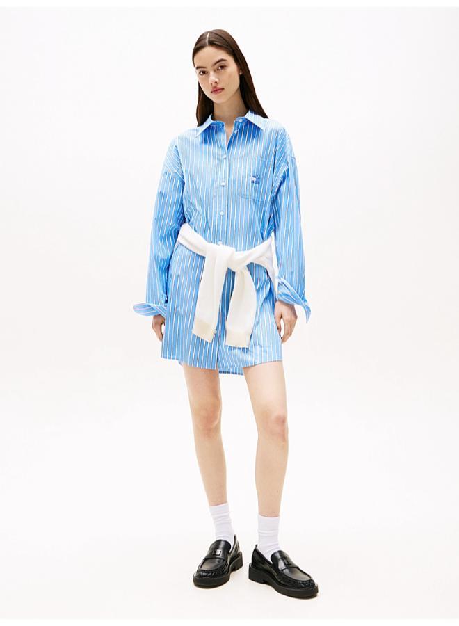 TOMMY JEANS Striped Shirt Dress - Image 1