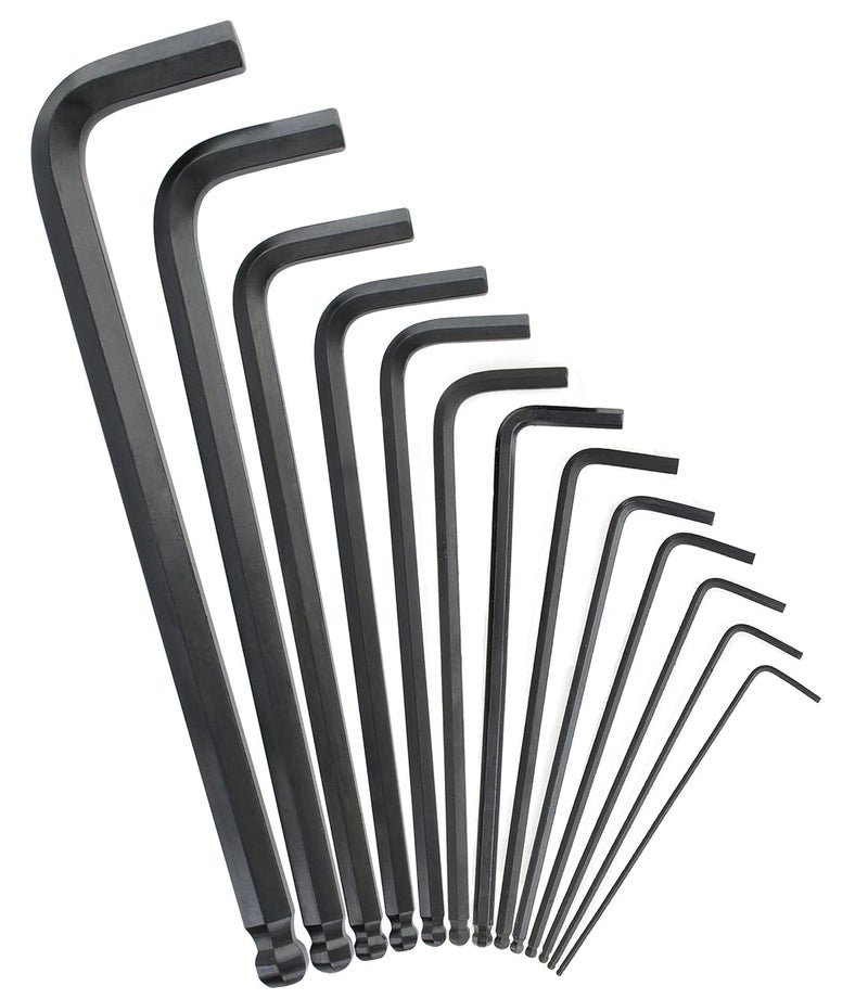 Kuber Industries Kuber Industries Hex Key Allen Wrench Set with Ball EndIndustrial Grade Allen Wrench SetBonus Free Strength Helping THandle 26 Piece Set Black - Image 5