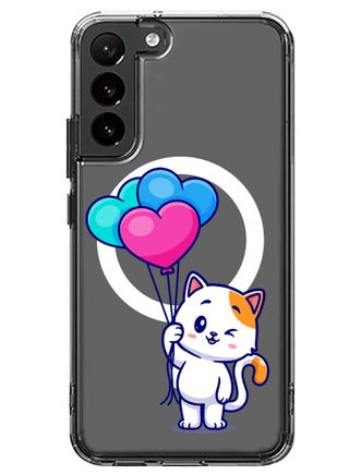 Magnetic Case for Samsung Galaxy S23 Plus 6.6-inch Compatible with MagSafe Wireless Charging, Shockproof Phone Bumper Cover Cat holding Baloons - pzsku/Z0636CE4AEF81537BCCA6Z/45/_/1700220259/8bf0ddbb-efa8-4d36-ac7e-864933119306