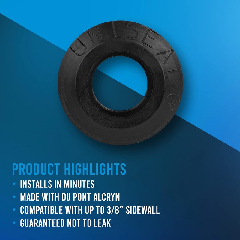 Green Goods 3/4" Uniseal Flexible Tank Adapter - Perfect for Attaching 3/4-inch pipe to Curved Surfaces, Storage Drums, Buckets, and More - Ideal for Situations Where Bulkheads Fail - Single Pack - Image 4
