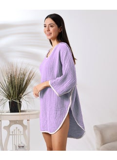Destiny Hometex 4 Layer Muslin Hooded Adult Women's Poncho  - Image 2