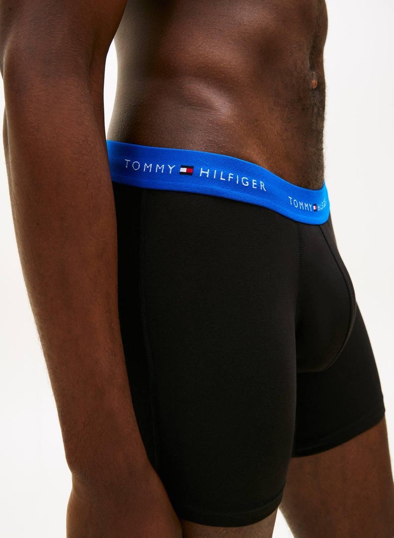 TOMMY HILFIGER 3-Pack Signature Logo Waistband Boxer Briefs - Image 4