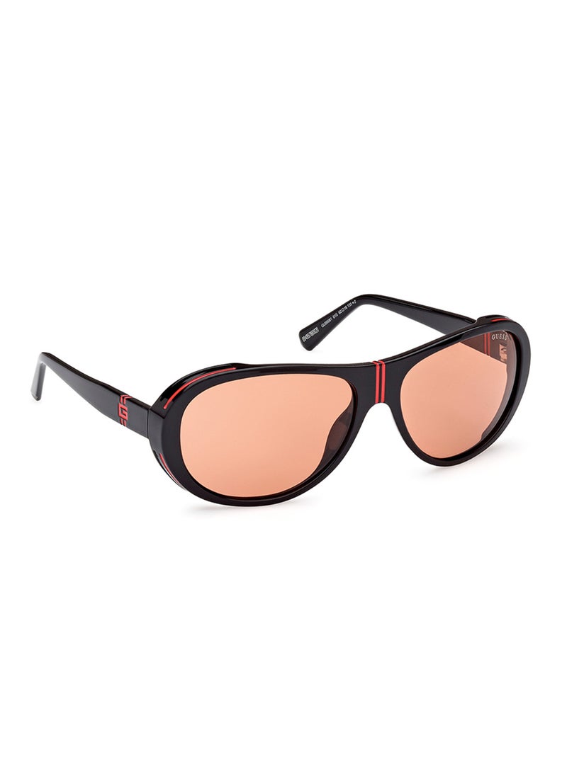 GUESS - Men's UV Protection Pilot Shape Sunglasses - GU0008101S62 - Lens Size: 62 Mm - Image 1