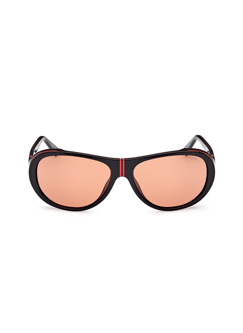 GUESS - Men's UV Protection Pilot Shape Sunglasses - GU0008101S62 - Lens Size: 62 Mm - Image 1