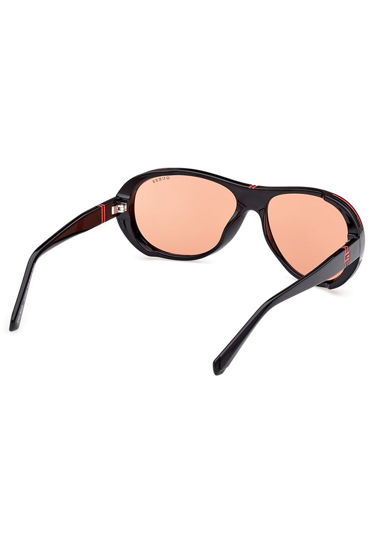 GUESS - Men's UV Protection Pilot Shape Sunglasses - GU0008101S62 - Lens Size: 62 Mm - Image 1