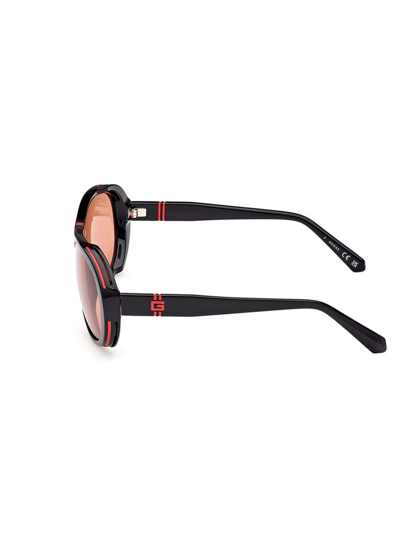 GUESS - Men's UV Protection Pilot Shape Sunglasses - GU0008101S62 - Lens Size: 62 Mm - Image 1