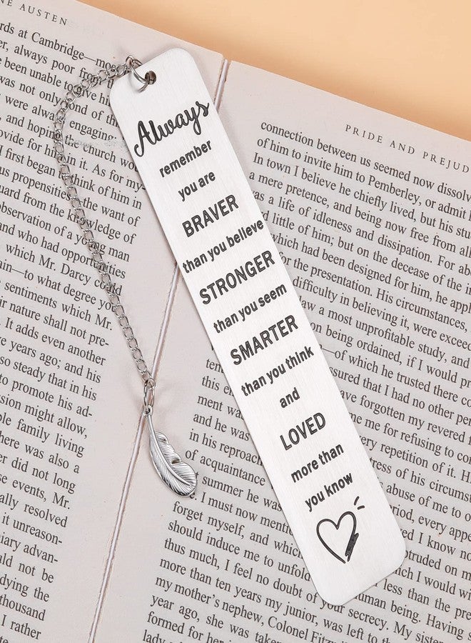 KINMES Inspirational Christmas Gifts for College Boys Girls Stocking Stuffers for Teens Adults Christmas Going Away Gifts for College Girl Boy, Motivational Bookmark Gifts for Stressed College Students - Image 2