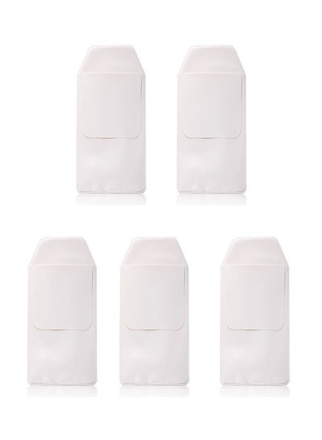Armear 5 PCS White Pocket Protector for Pen Leaks - Heavy Duty Pen Holder Pouch for Shirts/Pants/Lab Coats, Pencil Pocket Holder for School Office Hospital Supplies - Image 2