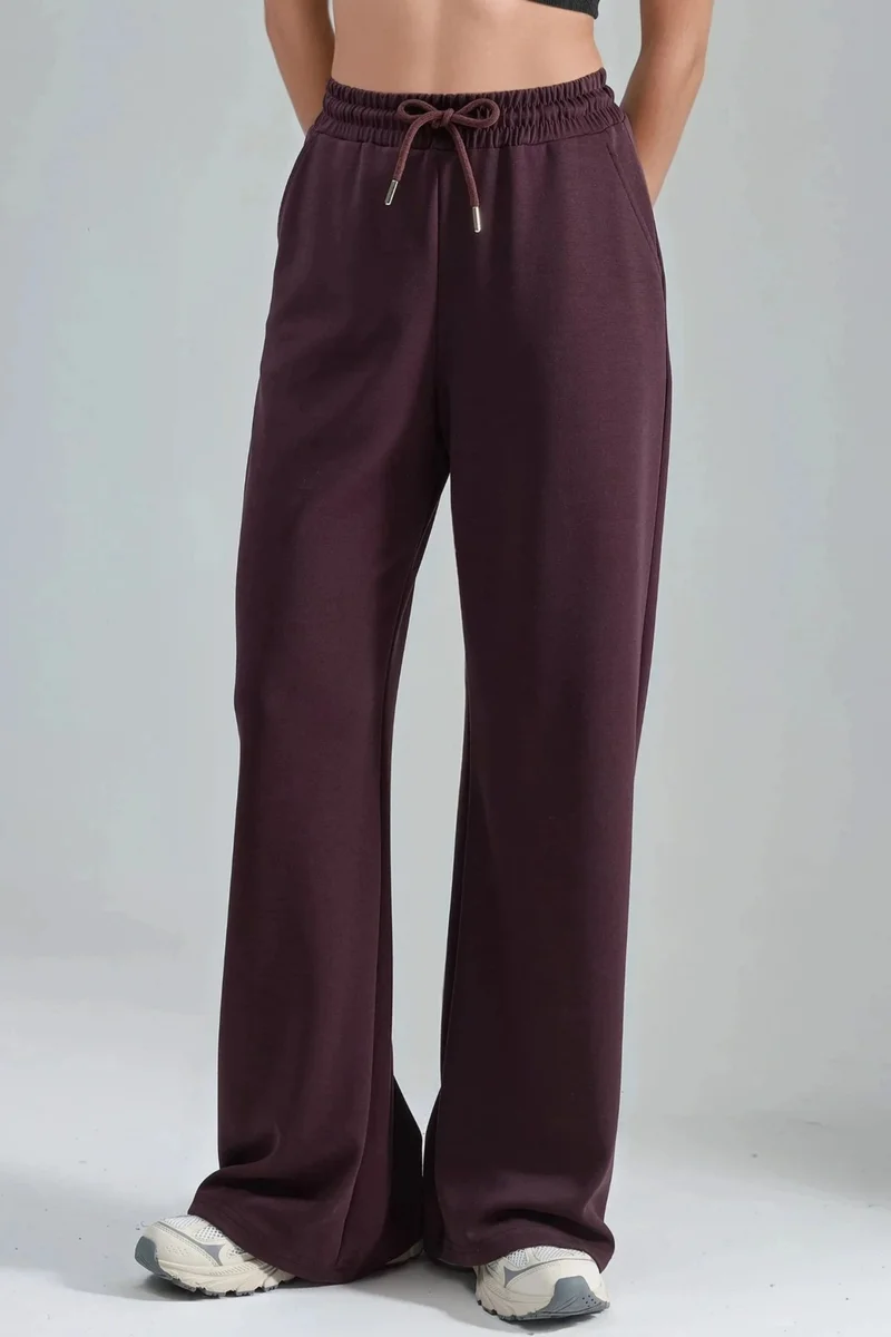 BUSEM Mid Waist Wide Leg Modal Pants