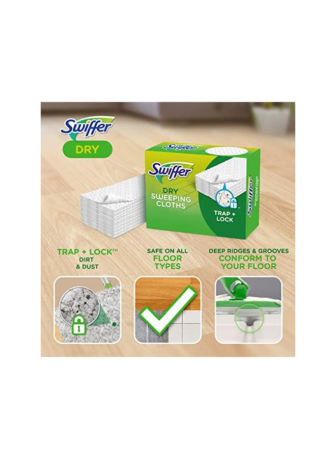 Swiffer Sweeper Dry Sweeping Pad, Multi Surface Refills for Dusters Floor Mop, with Febreze Lavender, 32 Count - Image 4