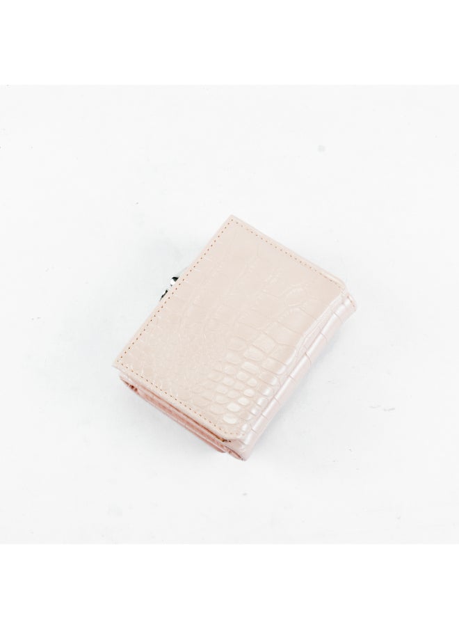 Generic Leather Flip Wallet & Card Holder with Multiple  Pockets Pink  - Image 3