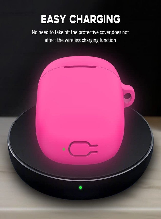 LEFXMOPHY T19 Case Replacement for Beben/Lasuney/Hntmao T19 True Wireless Earbuds Silicone Cover Pink Glow in Dark - Image 4
