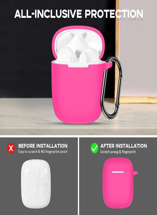 LEFXMOPHY T19 Case Replacement for Beben/Lasuney/Hntmao T19 True Wireless Earbuds Silicone Cover Pink Glow in Dark - Image 5