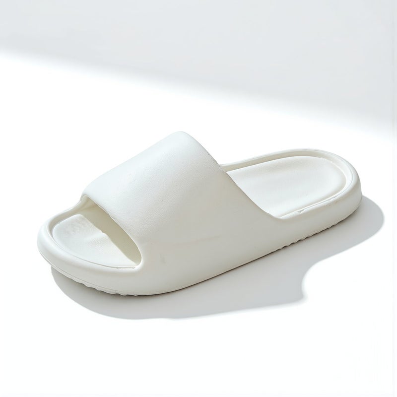 No Odor Noiseless Non Slip Quick Dry House Slippers Stain Resistant 36-37 Cream - Image 5