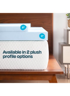 LINENSPA 2 Inch Gel Infused Memory Foam Mattress Topper Cooling Mattress Pad Ventilated And Breathable Certipur Certified Twin  - Image 5