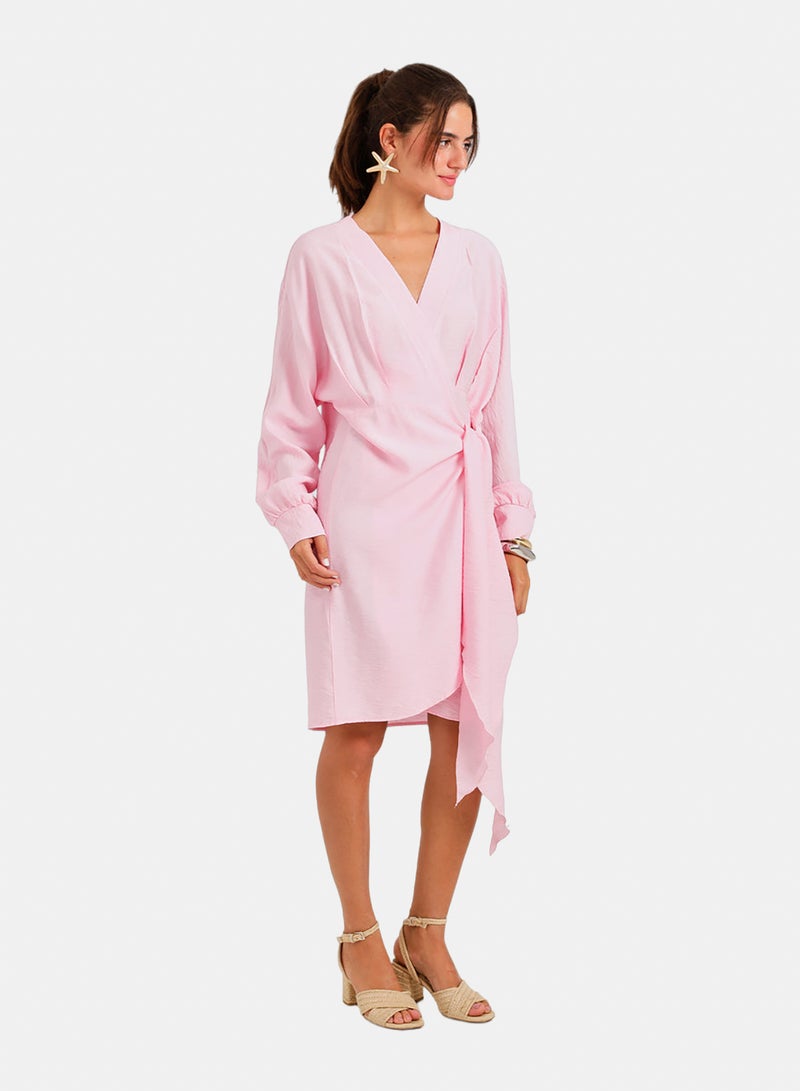 Carina Wrap Mini Beach Dress - Image 2