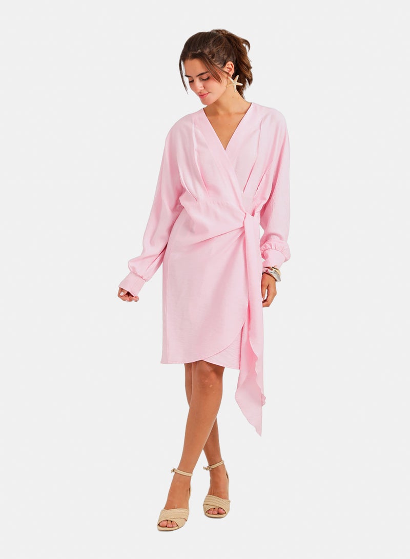 Carina Wrap Mini Beach Dress - Image 1