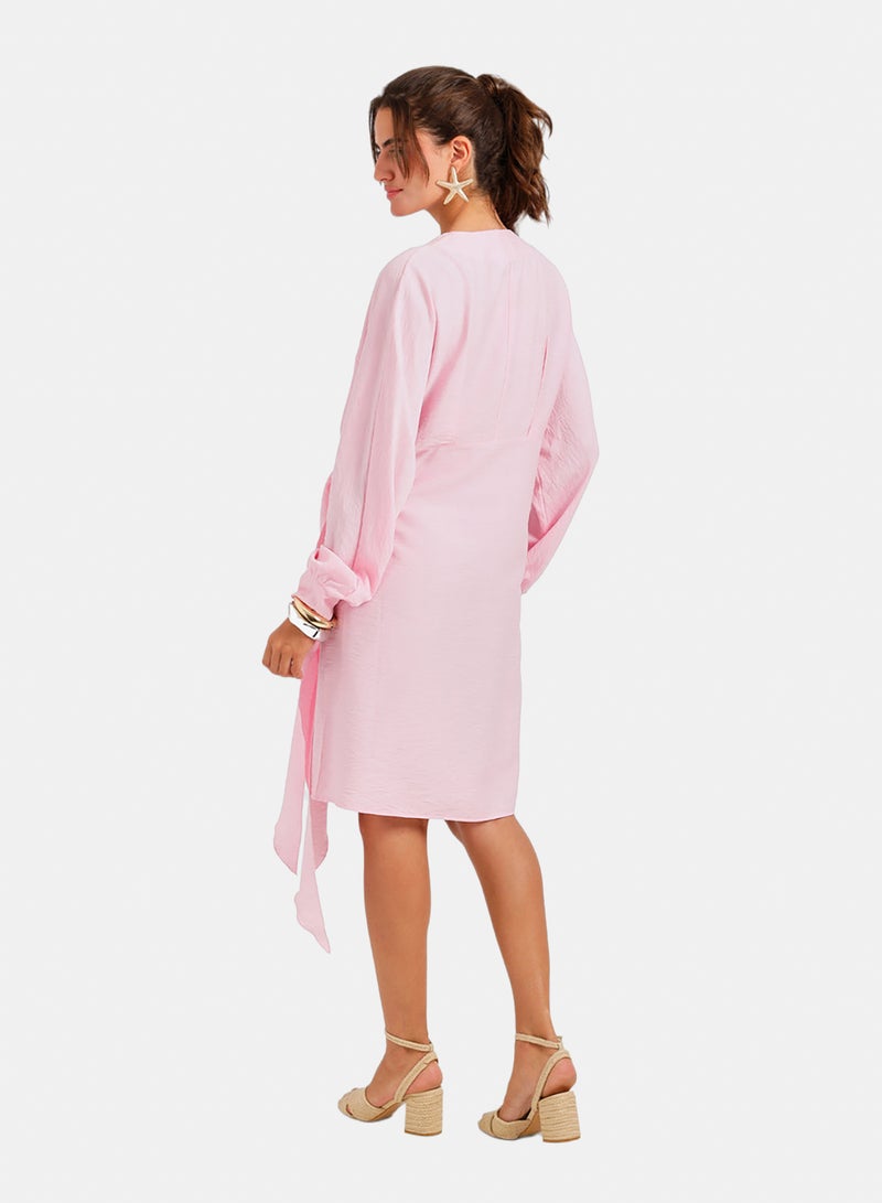 Carina Wrap Mini Beach Dress - Image 4