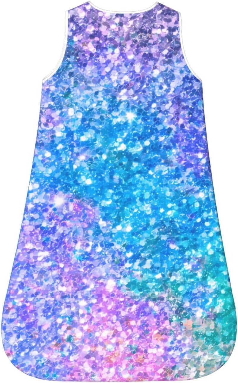 Colorful Faux Glitter Pattern Baby Wearable Blanket Infant Boys Girls Sleeping Bags for Newborn Small - Image 2