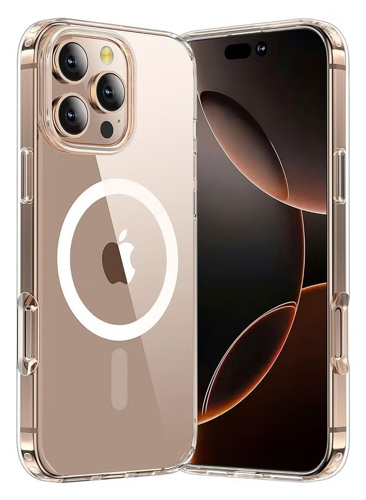 MagSafe Clear Case for iPhone 15 Pro Max with Magnetic Wireless Charging, Shockproof Protection, Scratch Resistant for iPhone 15 Pro Max - Clear - Image 1