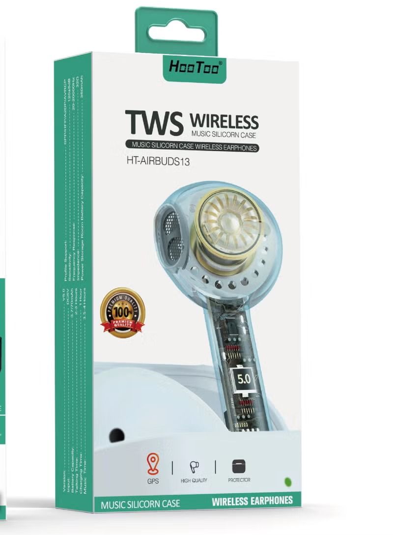 هوتو tWS سماعة رأس لاسلكية بتقنية البلوتوث HT AIRBUDS 13 داخل الأذن ، أبيض - Image 2