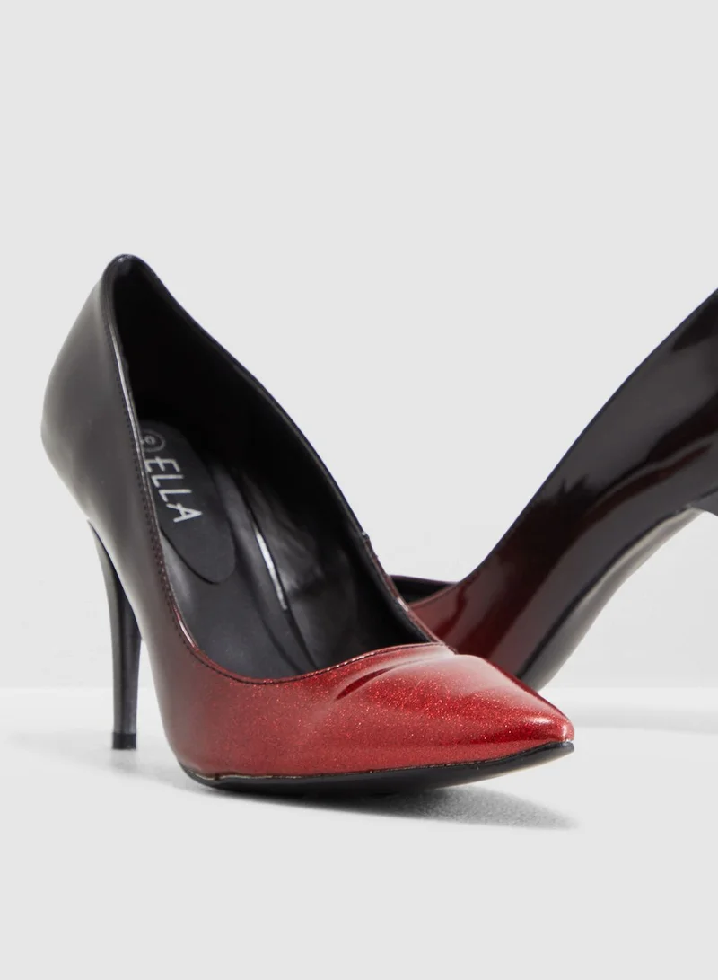 ELLA Court Shoe In Ombre Effect