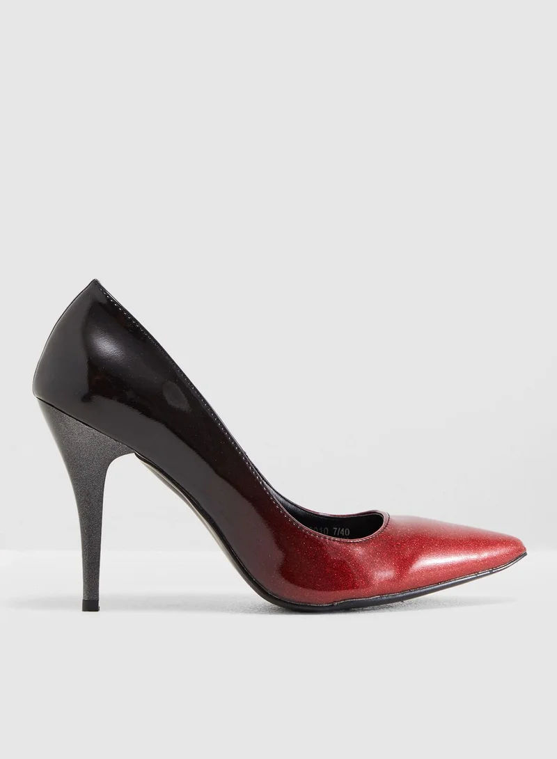 ELLA Court Shoe In Ombre Effect