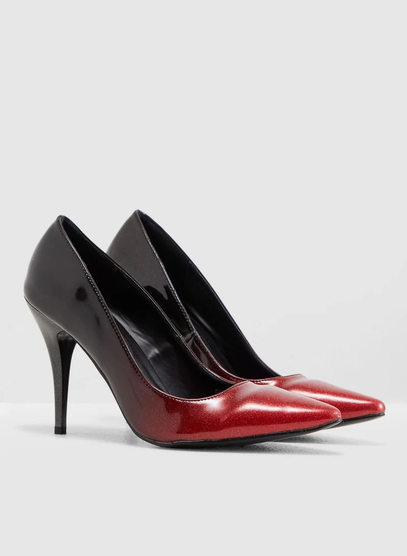 ELLA Court Shoe In Ombre Effect