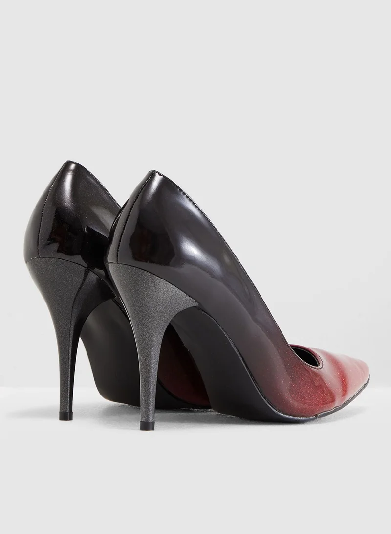 ELLA Court Shoe In Ombre Effect