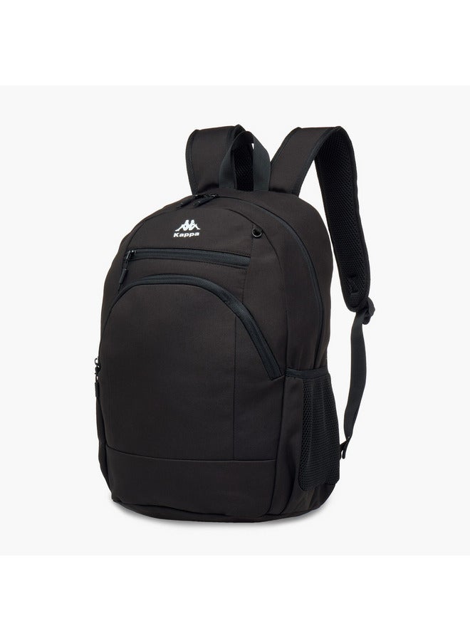 Kappa Unisex Logo Print Backpack with Adjustable Straps and Detachable Pencil Pouch - 20x30x46 cm - Image 3