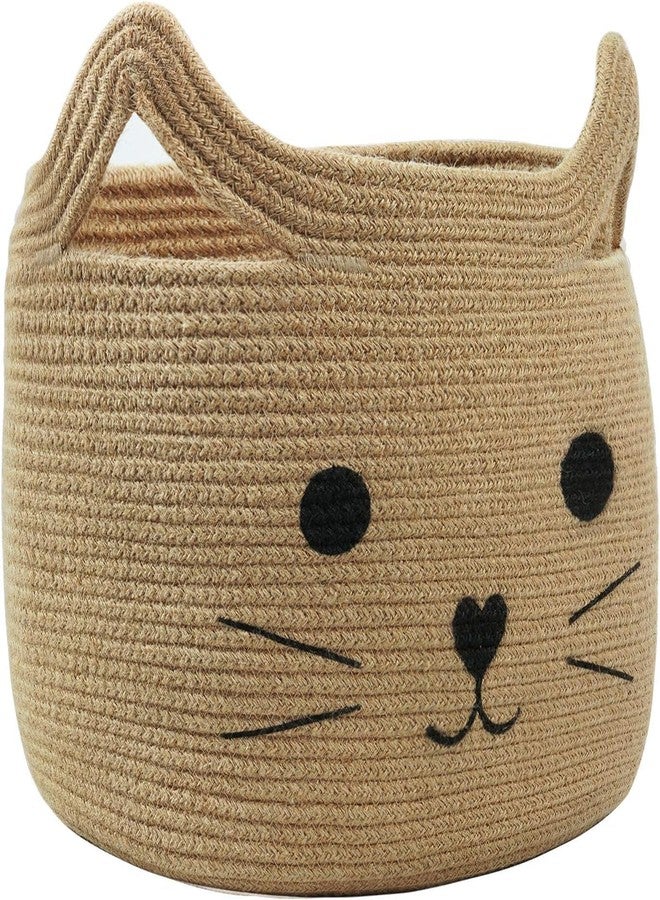 ALBY® Decor Basket, Nursery Basket for Baby Clothes, Toys, Laundry, Blanket, Cute Animal Storage Box, Large Woven Gift for Kids, Baby Showers- (JUTE, 15.7" W x 11.8" H) - Image 1