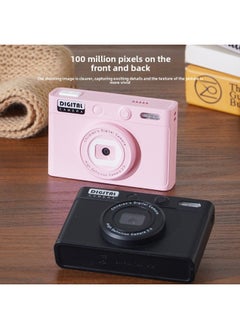 Generic H9 HD Children Digital Camera Cartoon Camera Portable DSLR Camera Toy Kids Birthday Gift-Body Color:Pink 128g Memory Card + Card Reader Adapter  - Image 3