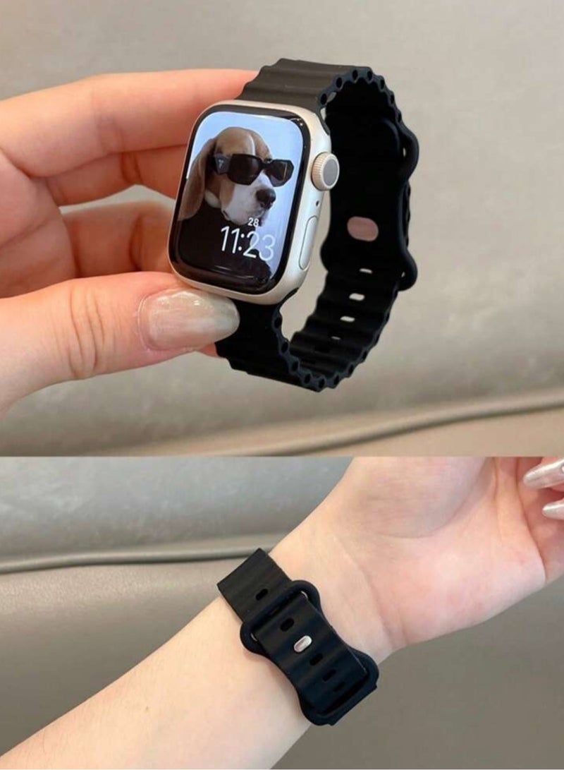 جريت تشويس حزام وسوار بديل لساعة آبل من السيلكون متوافق مع ساعات آبل 42mm/44mm/45mm/49mm - Image 1