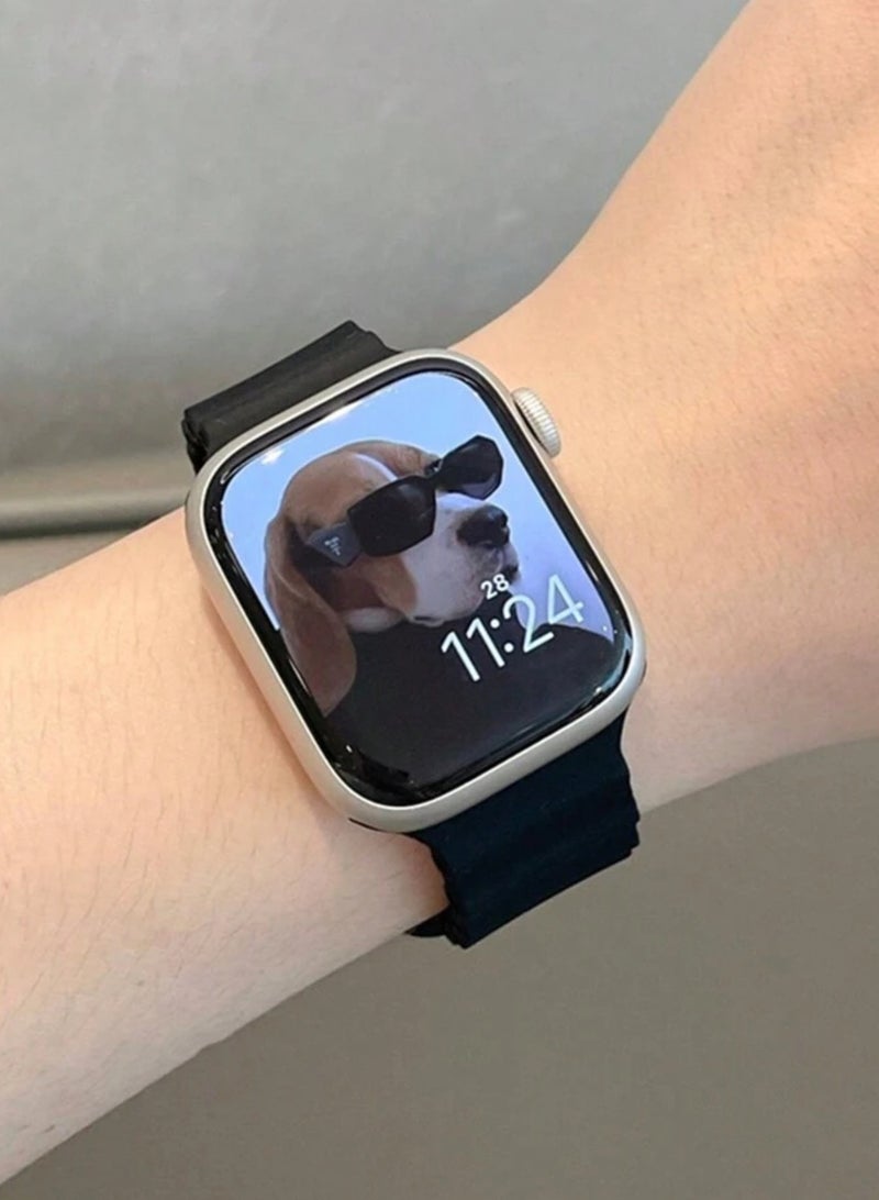 جريت تشويس حزام وسوار بديل لساعة آبل من السيلكون متوافق مع ساعات آبل 42mm/44mm/45mm/49mm - Image 2