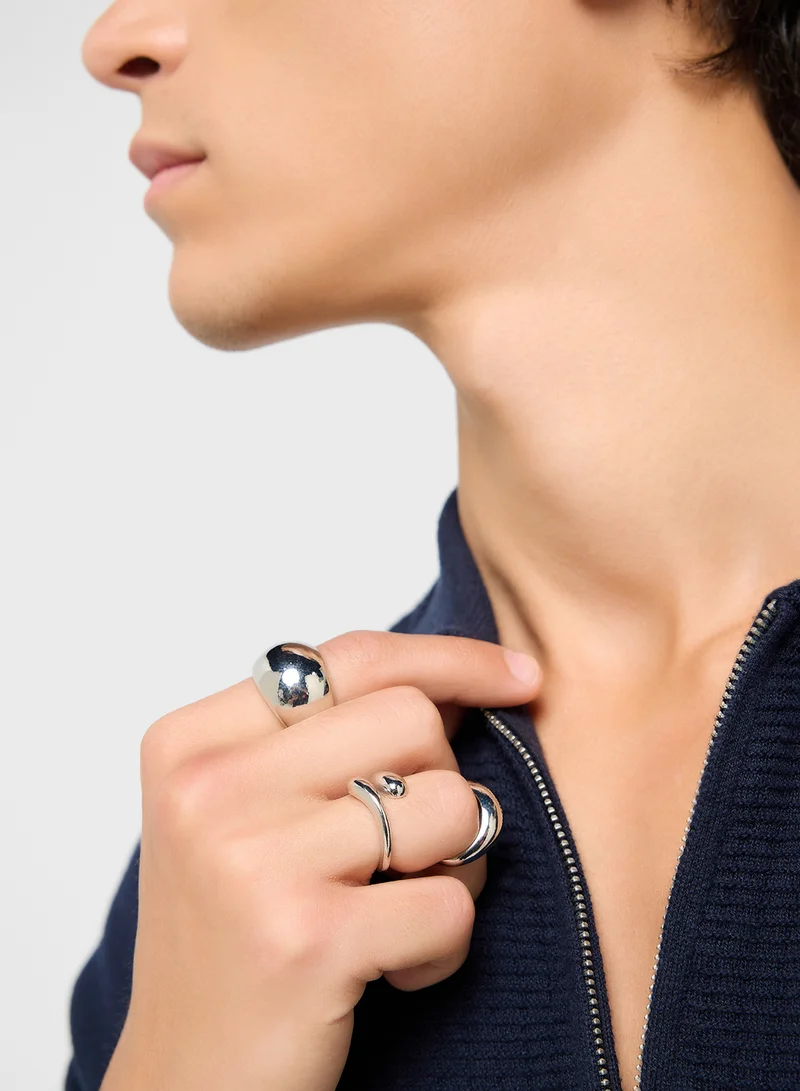 Seventy Five 3 Pack Signet Ring Set