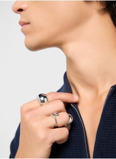 Seventy Five 3 Pack Signet Ring Set  - Image 5