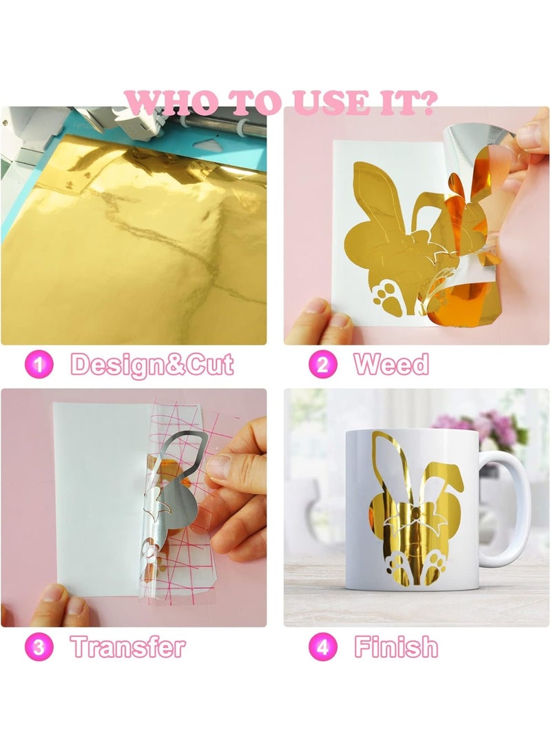 ركس رول ستيكر لون ذهبي لماع للرسم و الطباعة لاصق 50 متر * 1.22 سم - Image 2