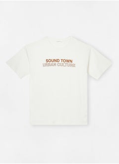 Boys Text Print T-Shirt