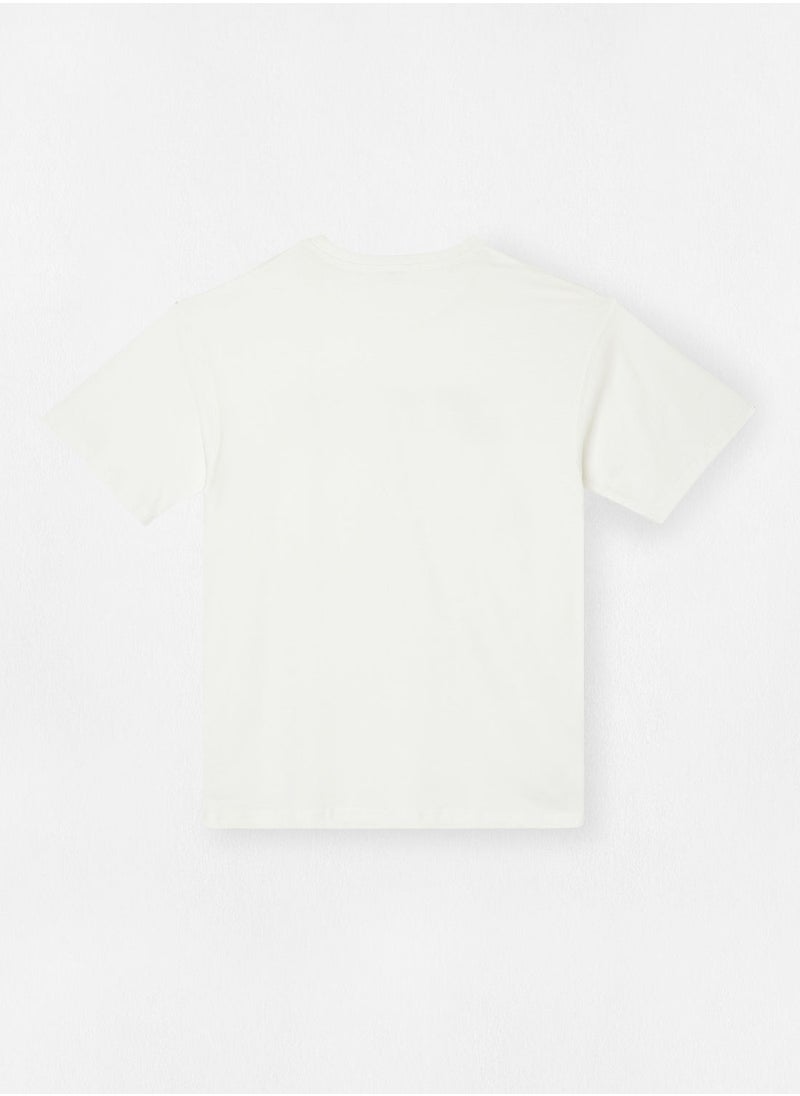 MANGO - Boys Text Print T-Shirt - Image 1