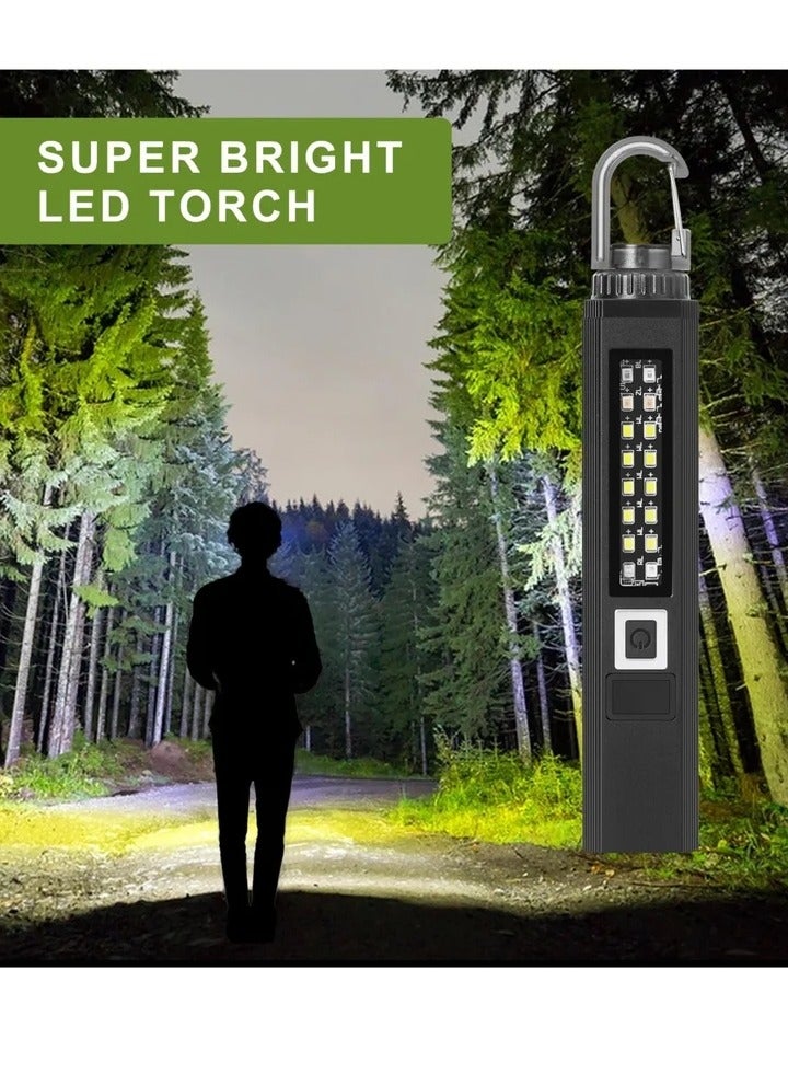 Super Bright LED Flashlights, Handheld Tactical Flashlights, Compact, USB Rechargeable, Multiple Lighting Modes for Hiking, Camping, Hurricane Outage - Image 3