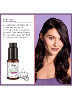 FARMASI FARMASi Dr. C. Tuna Vitalizing Garlic Oil, Hair Growth Oil for Thicker Longer Fuller Healthier Hair, Prevent Hair Loss & Thinning, All Natural Vitamin Rich Treatment, All Hairy Types, 1 fl.oz (30 ml)  - Image 2