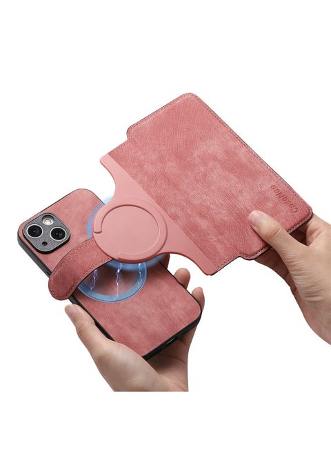 Innovative Magnetic Magsafe Two-in-one Separation Structure For Apple 16 Mobile Phone Case Iphone14pro-Color:Pink-Applicable Model:iphone 15 Pro Max