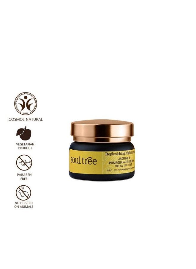 SOULTREE Replenishing Night Cream Jasmine & Pomegranate Drench 25Gm  - Image 3