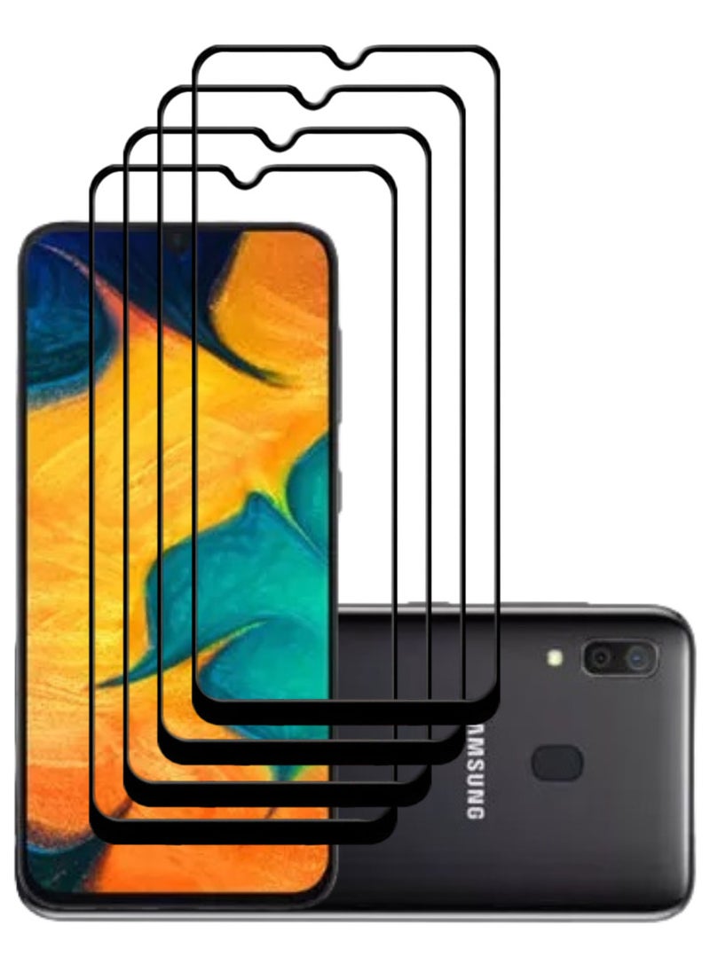 ACLIX 4 Pieces Antistatic ESD Dustproof Premium Quality High Definition Tempered Glass Screen Protector Designed For Samsung Galaxy A30 - Image 1