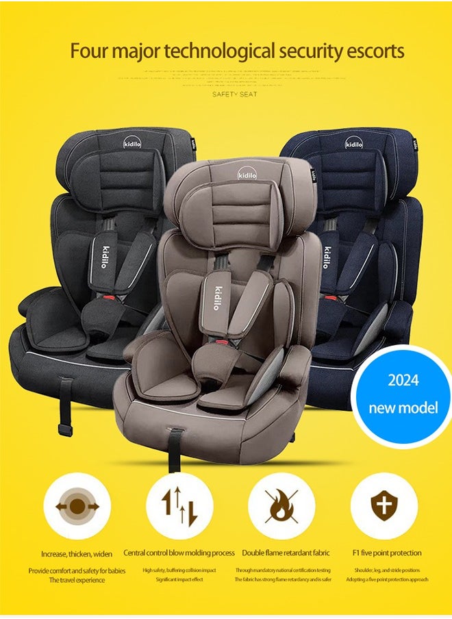 Kidilo 2-in-1 Lightweight Convertible Car Seat, Use for daily travel(Dark Gray)  - Image 3