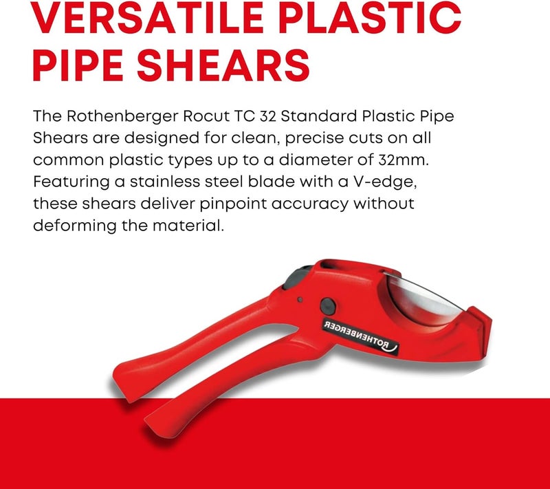 ROTHENBERGER PVC Pipe Shear 32mm - Image 3