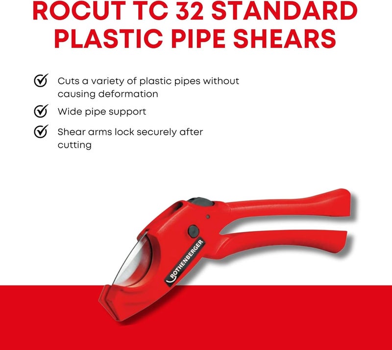 ROTHENBERGER PVC Pipe Shear 32mm - Image 2